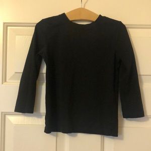 Cat & Jack 4T black long sleeve tee shirt
